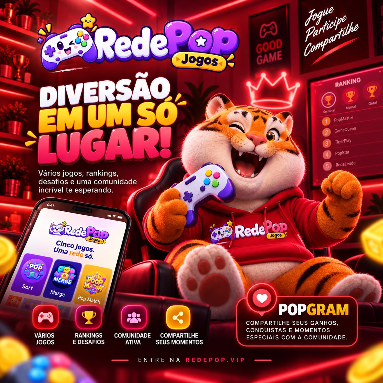 RedePop Jogos - Diversão em um só lugar!